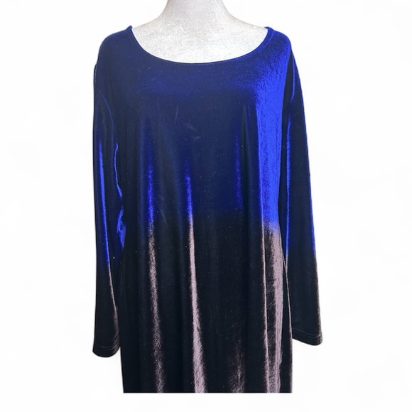 Liz Claiborne Velour Maxi Dress | Size XL - Picture 3 of 10